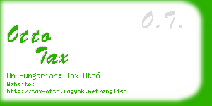otto tax business card